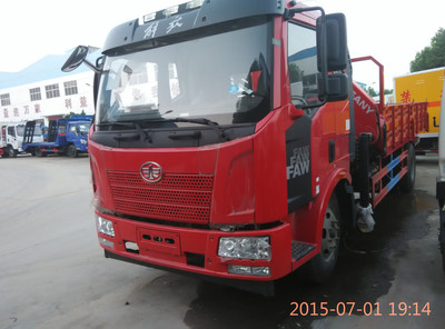 解放j6随车吊厂家价格图片_高清图_细节图-随州程力股份 -