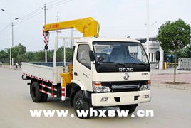 供应2吨随车吊平板车，湖北随州程力厂家直销