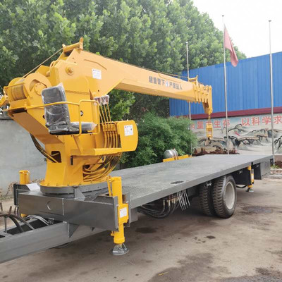 启翔四驱平板随车吊-拖拉机带吊 多功能清障车的理想选择